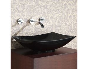 Avanity SVE510BK Rectangular Black Granite Stone Vessel