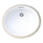 Beige  Undermount Bathroom Sinks
