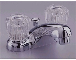 American Standard Colony Soft Centerset Lavatory Faucet with Acrylic Handles - Fast FREE FedEx Shipping!