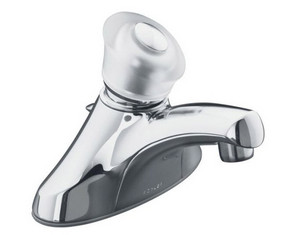 Kohler Coralais Single-Control Centerset Lavatory Faucet with Sculptured Acrylic Handle - Fast FREE FedEx Shipping!