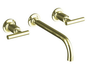 Kohler Purist Two-Handle 9  inch Spout Wall Mount Lavatory Faucet Trim - Fast FREE FedEx Shipping!