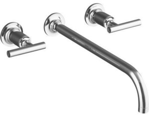 Kohler Purist Wall Mount Lavatory Faucet Trim with Spout Lever Handles - Fast FREE FedEx Shipping!