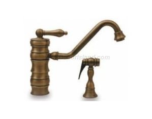 Whitehaus Vintage III Single Lever Faucet Swivel with Side Spray WHKTSL3-2200BN