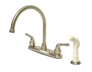 Elements Of Design Magellan Twin Brass Lever handles 8 inch Kitchen Faucet - Fast FREE FedEx Shipping!
