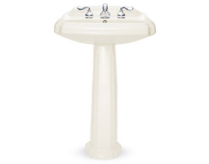 American Standard Antiquity 4 inch Centre Hole Pedestal Lavatory Sink - Fast FREE FedEx Shipping!