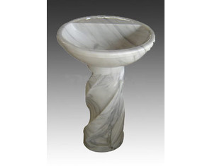 Natural Stone Sinks Flora Stone Pedestal Sink