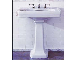 Porcher Lutezia 24 inch Pedestal Lavatory Slab 04558-00 - Fast FREE FedEx Shipping!