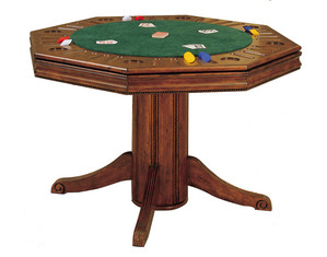 Powell Brandon Warm Cherry Dining Poker Table
