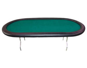 USA Gaming Supply PT 10 Oval Poker Table with Folding Legs