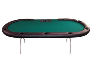 USA Gaming Supply PT 9 Oval Poker Table with Folding Legs