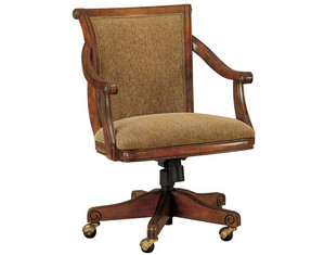 Powell Brandon Caster Swivel Poker Chair