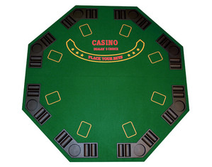 Da Vinci Imports Deluxe 8 Player Octagonal Poker Table Top - Fast FREE FedEx Shipping!