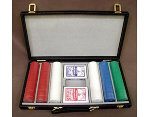 Worldwise Imports Poker Chip Black Attache Case with Cards - Fast FREE FedEx Shipping!