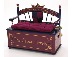 Levels of Discovery Prince Toy Box Bench - Fast FREE FedEx Shipping!