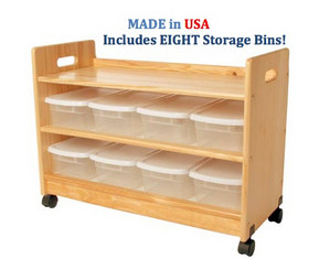 Little Colorado Toy Organizer with Casters - Fast FREE FedEx Shipping!