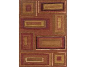 Bernards Furniture Escapades Modern Cinnabar Area Rug