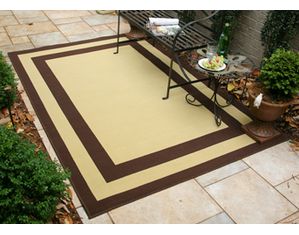 Southport Outdoor Rugs Double Border Area Rug