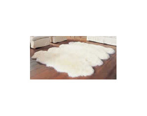 Bowron Sheepskin Gold Star Rug Octo