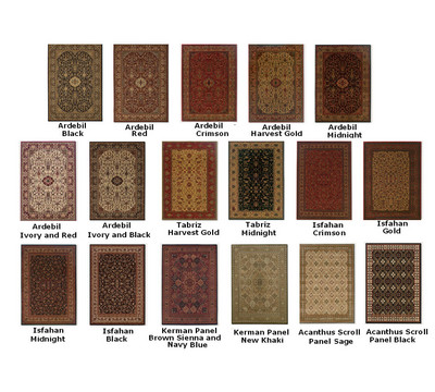 Available style and colors