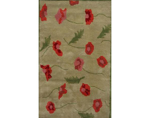 Cynthia MacCollum Poppies Area Rug - Fast FREE FedEx Shipping!