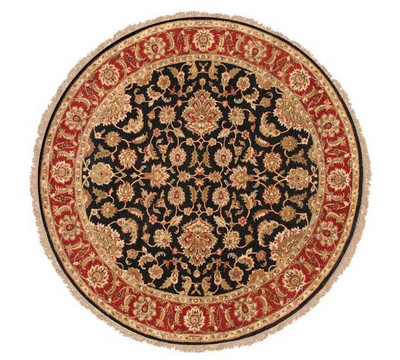 Ebony and red - Round