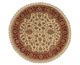 Dark ivory and red - Round