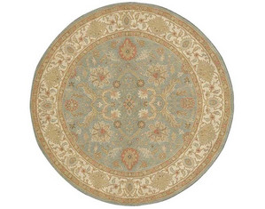 Jaipur Jaimak 5 B Sea Green and Dark Ivory Area Rug