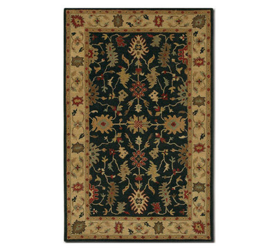 Floral Bijar - Black Ivory