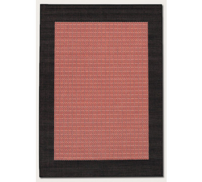 Checkered Field - Terra Cotta and Black