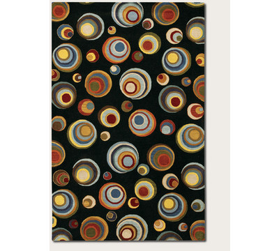 Glass Marbles - Black and Multicolor