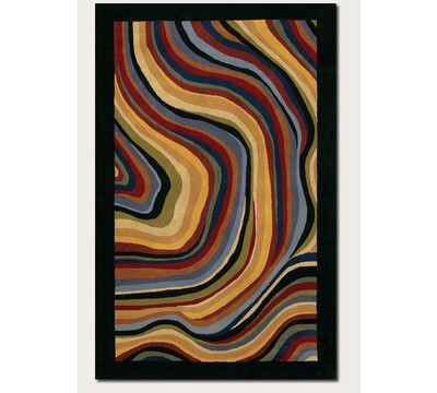 Moire - Black and Multicolor