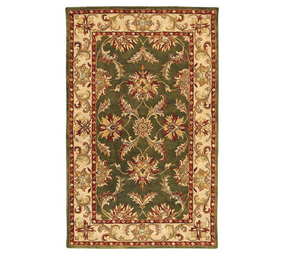 Antique Sarouk - Powder Blue and Ivory