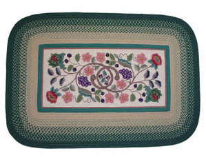 Rhody Rugs Braided Hook Stair Tread