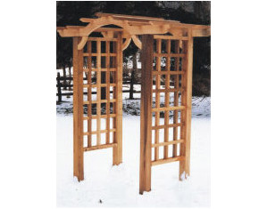 Island Post Caps Bostan Garden Pergola - Fast FREE FedEx Shipping!