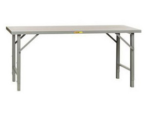 Little Giant Folding Leg Hardboard Over Steel Top Workbench