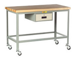 Little Giant Maple Swivel Caster Top Workbench