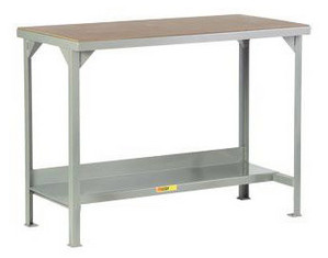 Little Giant Welded Hardboard Over Steel Top with Lower Shelf Workbench