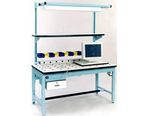 Pro-Line Standard Density ESD Top Retractable Ball Transfer Workstation - FREE Inside Delivery!