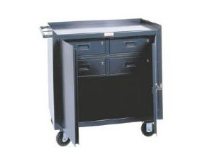 Heinrich Brothers 1 Shelf Cabinet with 4 Drawer Shop Desk - FREE Inside Delivery!