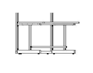 Production Basics C Leg Tube Footrest