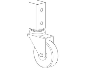 Production Basics Leg Adjusters, RTW Table with Casters