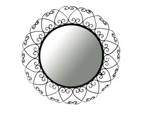 Ashton Sutton Round Wrought Iron Wall Mirror