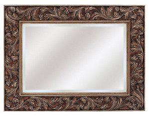Paragon Picture Gallery Aged Gold Acanthus Leaf Beveled Decorative Wall Mirror