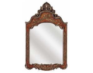 Paragon Picture Gallery Aged Gold Floral Motif Decorative Wall Mirror - Fast FREE FedEx Shipping!