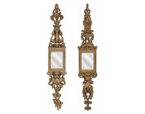 Paragon Picture Gallery Aged Gold Set of 2 Beveled Decorative Wall Mirror
