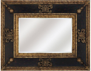 Paragon Picture Gallery Gold or Wood Finish Monarch Beveled Decorative Wall Mirror