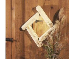 Rustic Natural Cedar Furniture Frontier Log Decorative Wall Mirror