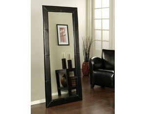 Abbyson Living Manchester Leather Large Floor Mirror