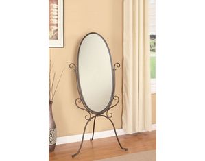 Union Square Red Coffee Cheval Mirror