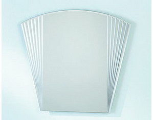 St Thomas Creations Beveled Fan Pedestal Sink Mirror
